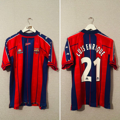 Barcelona home football shirt 1997/98 Luis Enrique Medium