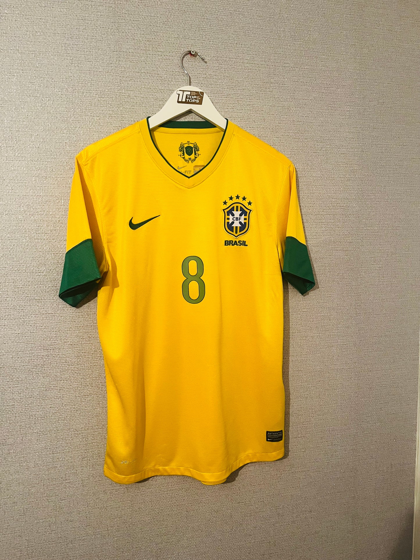 Brazil home football shirt 2012/13 Kaka medium