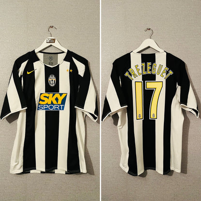 Juventus home football shirt 2004/05 Trezeguet Large