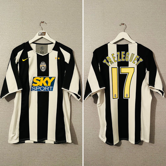 Juventus home football shirt 2004/05 Trezeguet Large