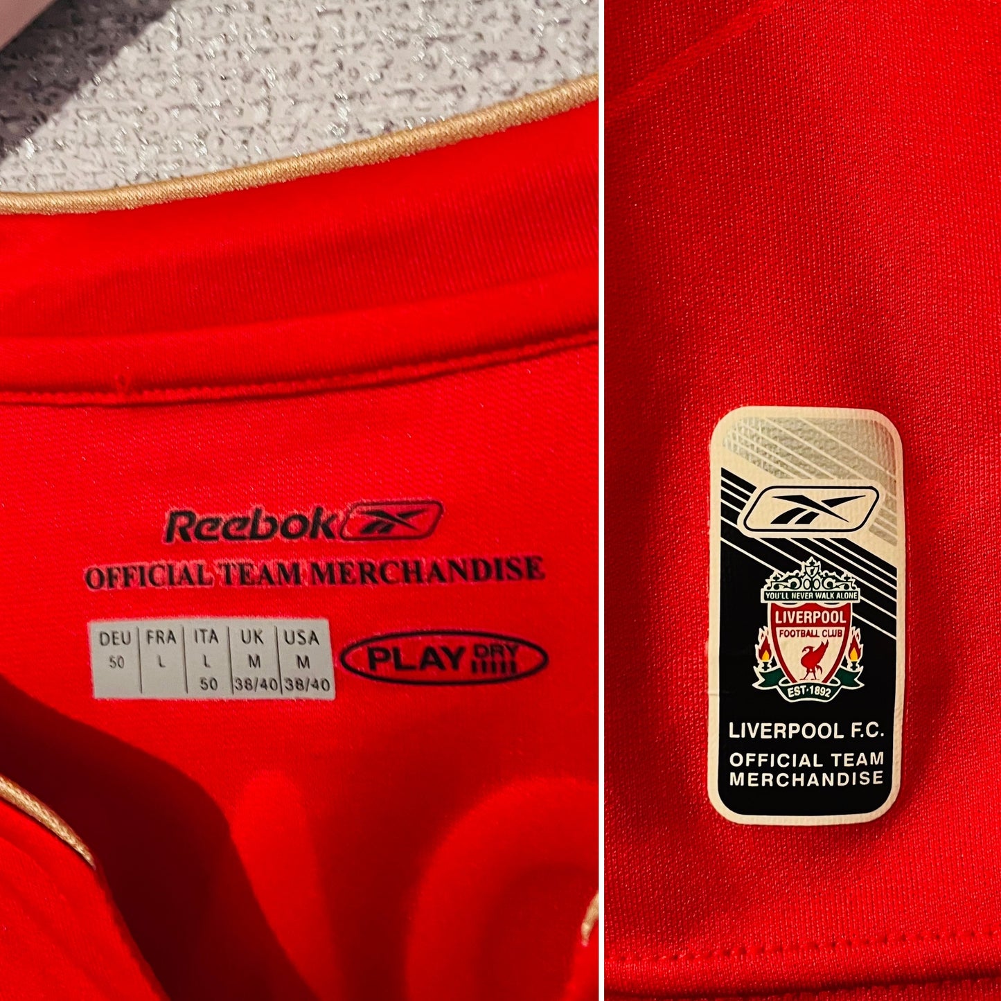 Liverpool home football shirt 2005/06 Alonso Medium