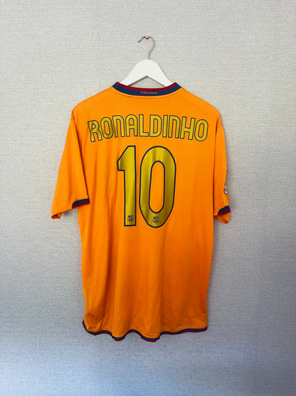 Barcelona away football shirt 2006/08 Ronaldinho XL
