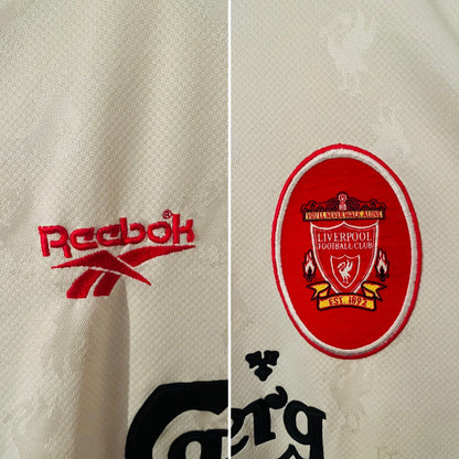 Liverpool away football shirt 1996/97 Redknapp Medium