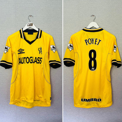 Chelsea third football shirt 1998/99 Poyet Medium