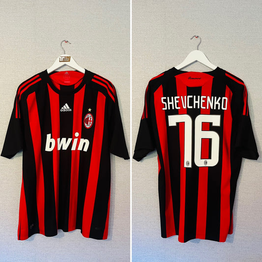 AC Milan home football shirt 2008/09 Shevchenko XL