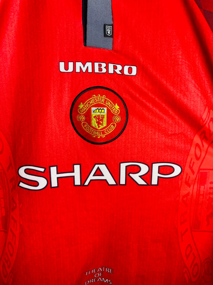 Manchester United home football shirt 1996/97 Cantona medium