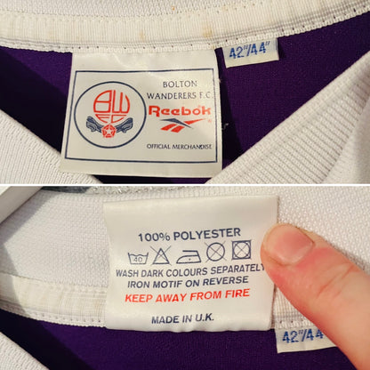 Bolton Wanderers away football shirt 1997/98 Fish Large