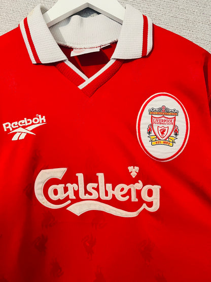 Liverpool home football shirt 1997/98 Fowler Medium
