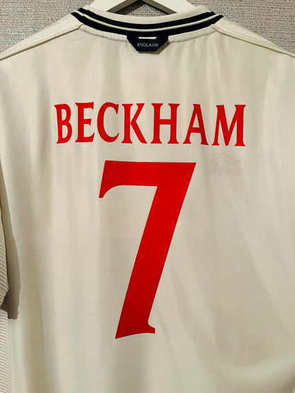 England home football shirt 1999/2000 Beckham XL