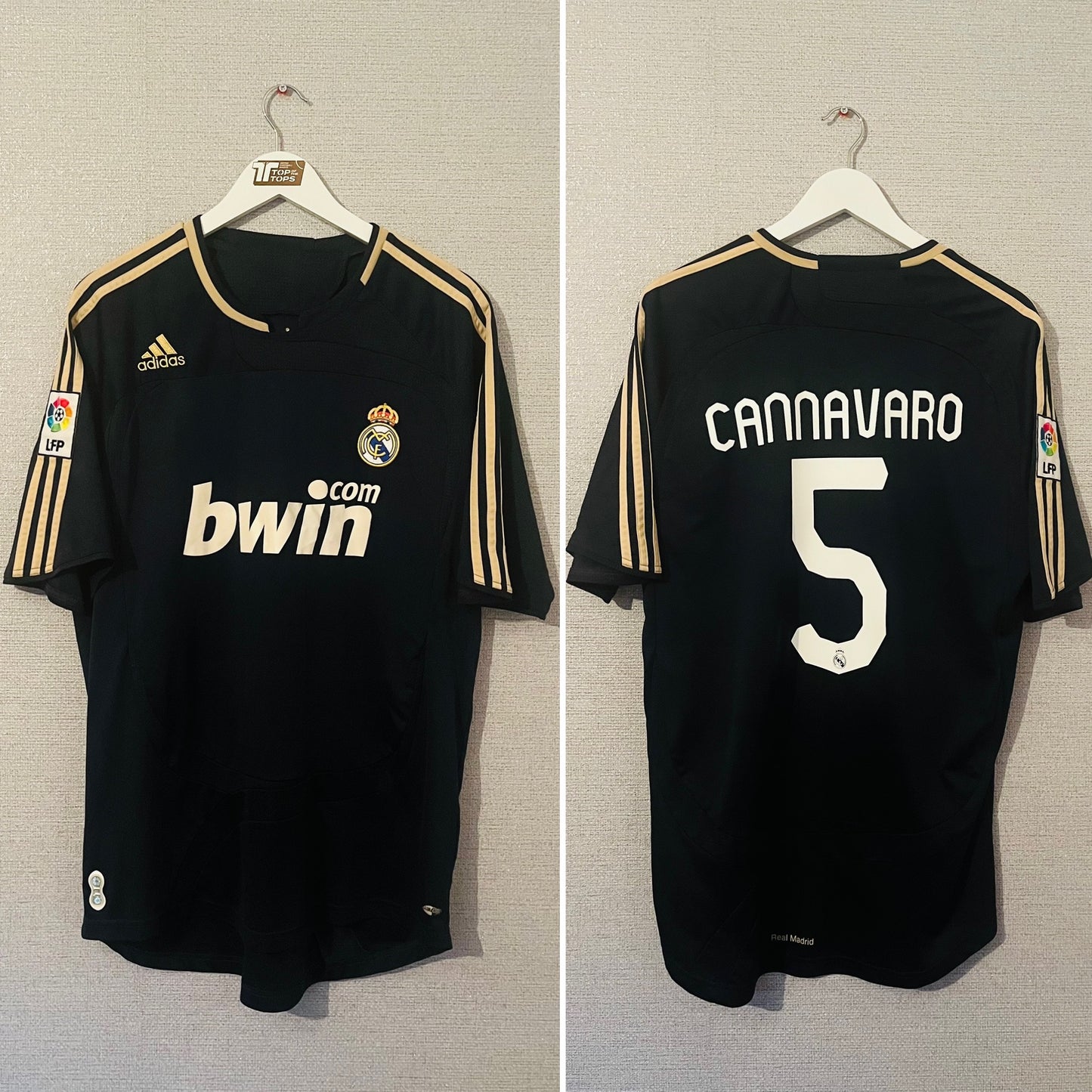 Real Madrid away football shirt 2007/08 Cannavaro Large