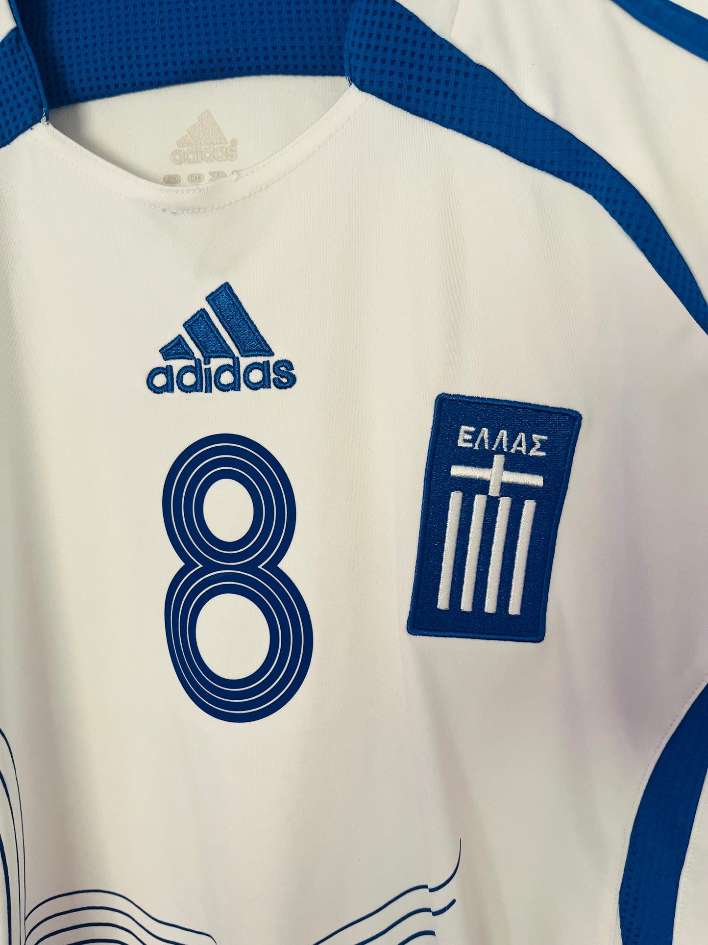 Greece away football shirt 2006/08 Stelios Medium