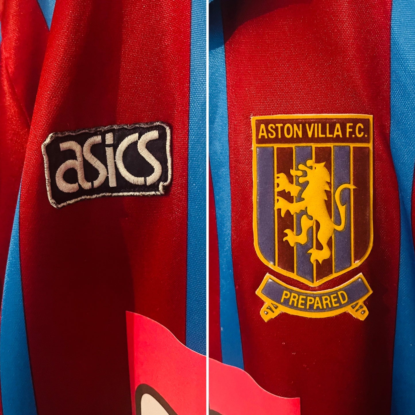 Aston Villa home football shirt 1993/95 McGrath Medium