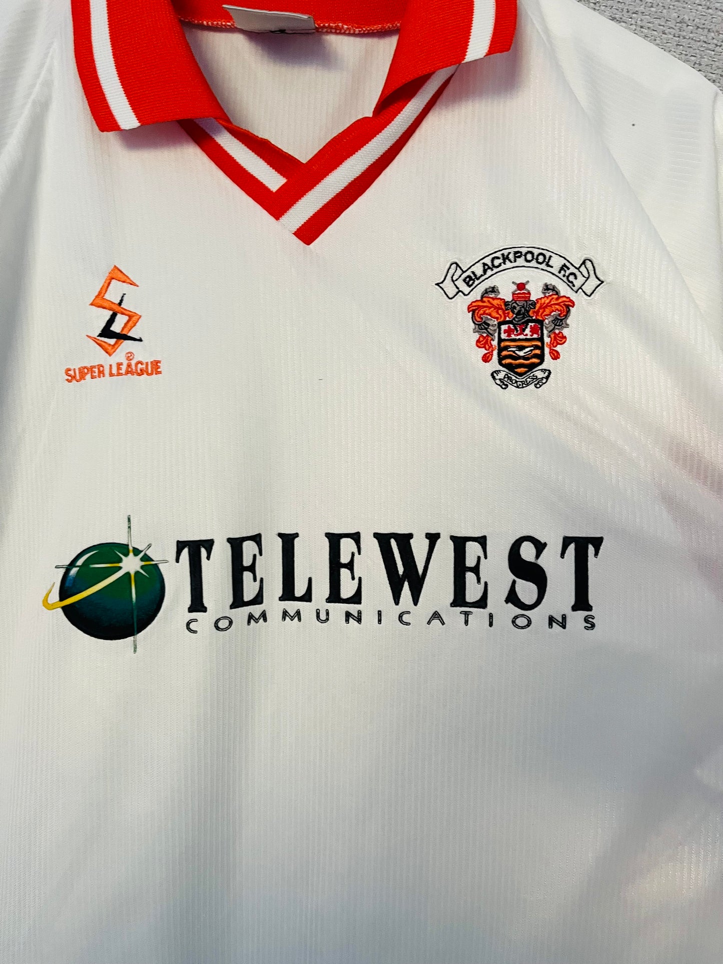 Blackpool away football shirt 1999/2000 XL