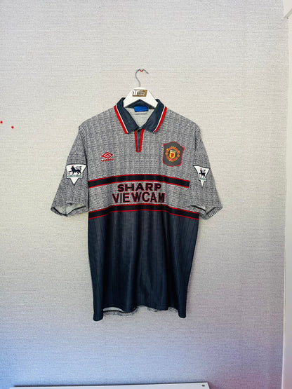 Manchester United away football shirt 1995/96 Cantona XL