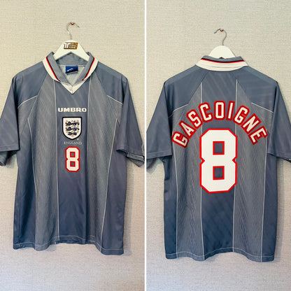 England away football shirt     Euro 1996 Gascoigne L/XL