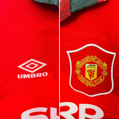 Manchester United home football shirt 1994/96 Beckham XL