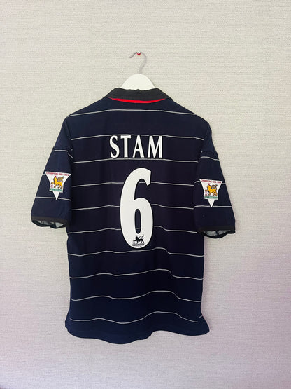 Manchester United away football shirt 1999/2000 Stam Medium
