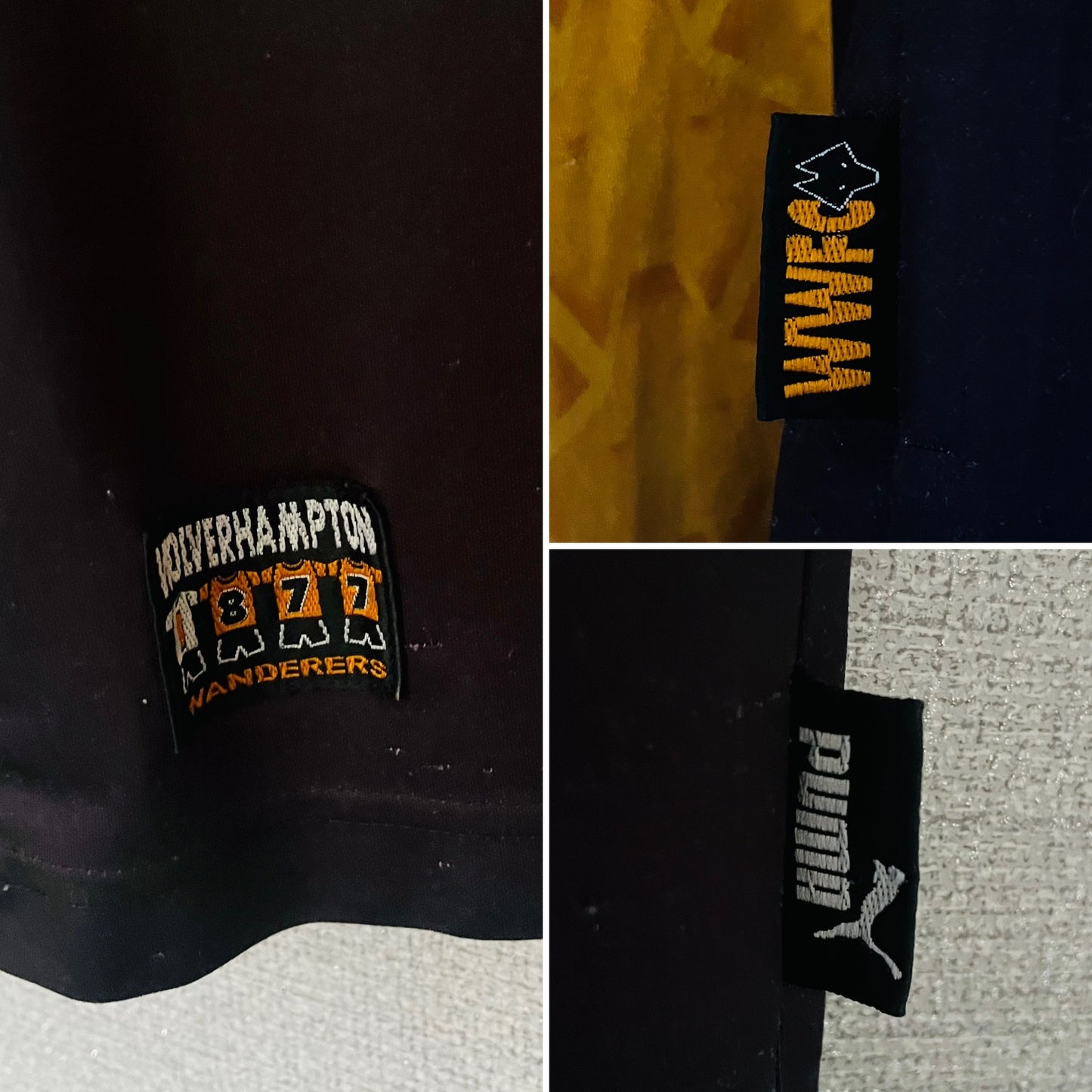 Wolverhampton Wanderers home football shirt 1996/98 Large