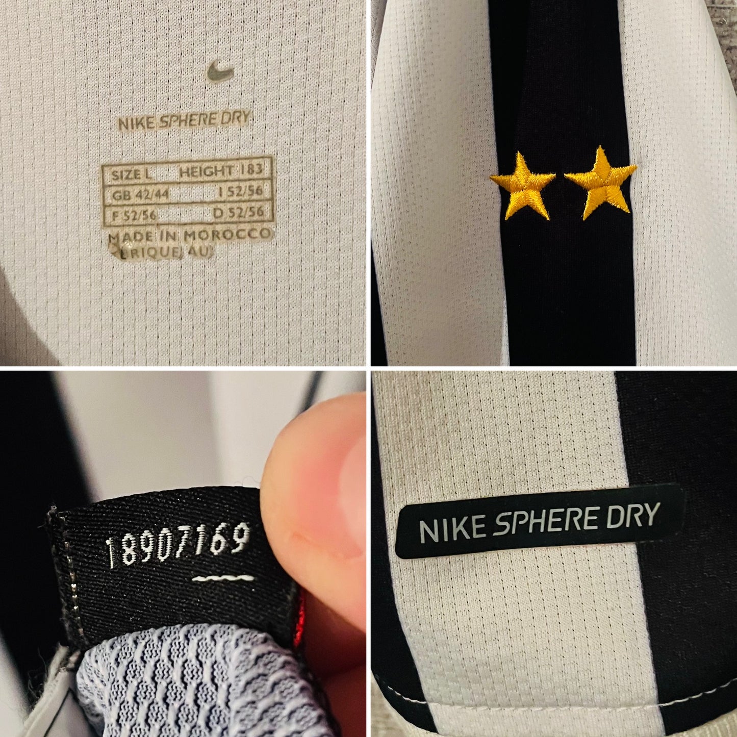 Juventus home football shirt 2006/07 Nedved Large