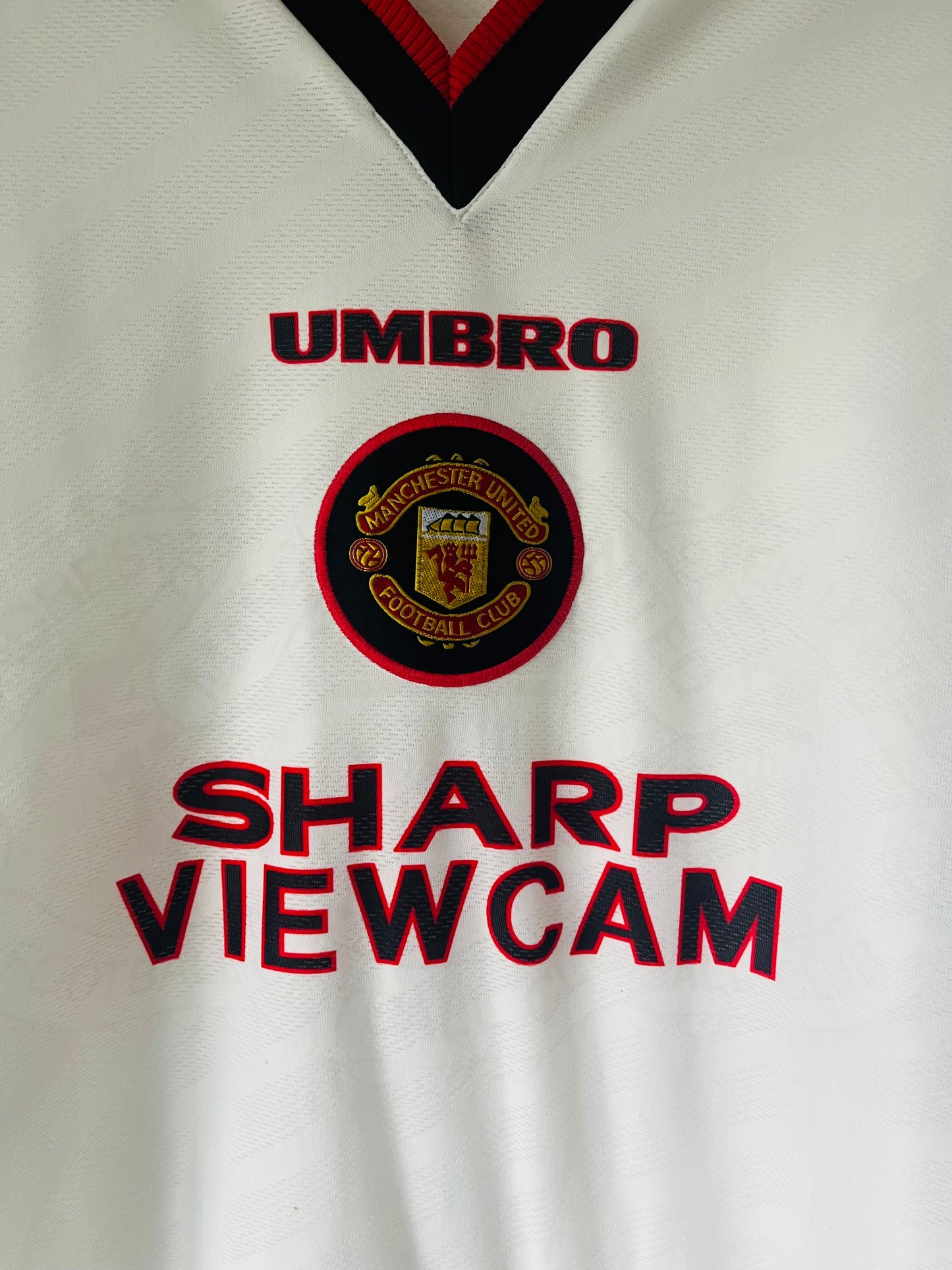 Manchester United away football shirt 1996/97 Cantona XL