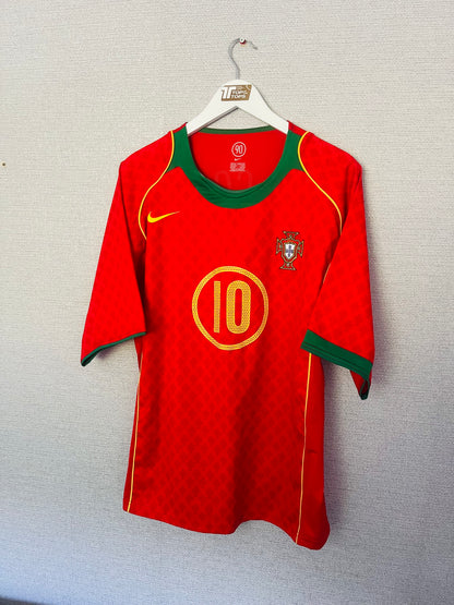 Portugal home football shirt Euro 2004 Rui Costa XL