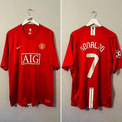 Manchester United home football shirt 2007/09 CR7 XXXL