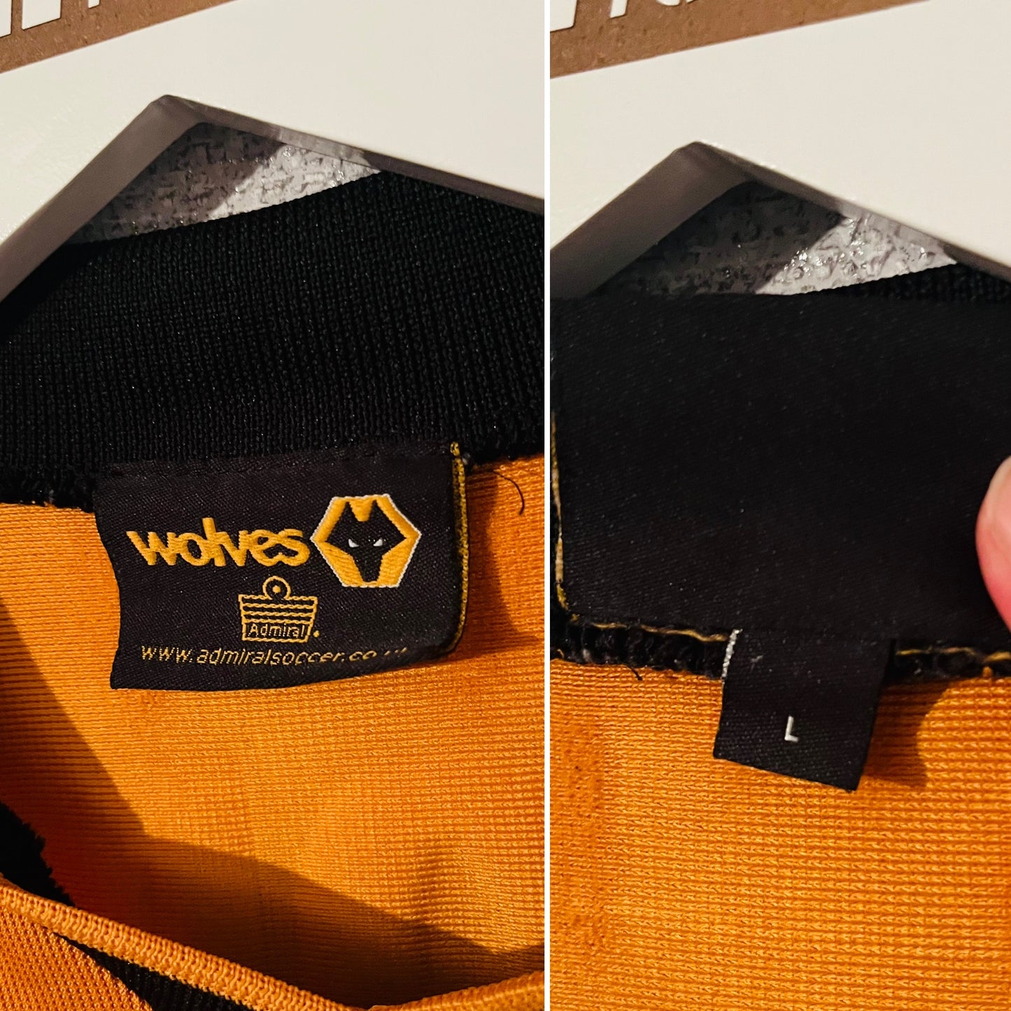 Wolverhampton Wanderers home football shirt 2003/04 Cooper Large