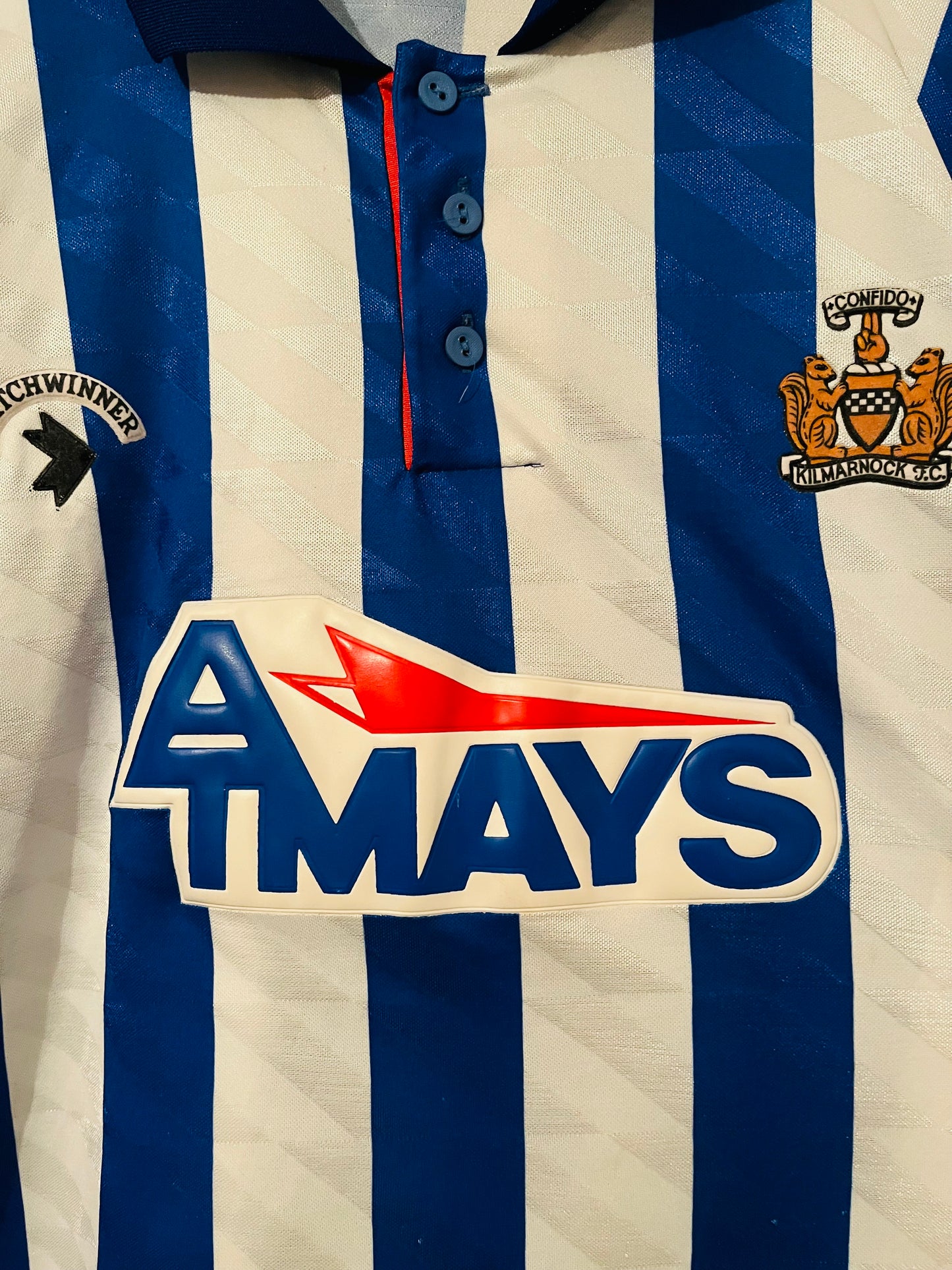 Kilmarnock home football shirt 1991/93 XL
