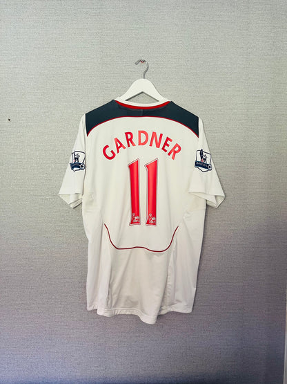 Bolton Wanderers home football shirt 2008/09 Gardner Large