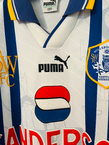 Sheffield Wednesday home football shirt 1995/97 Hirst Medium