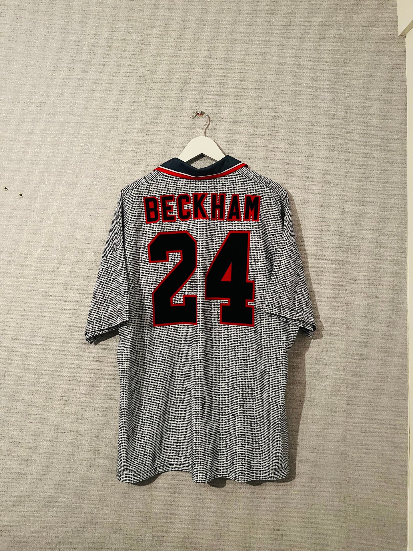 Manchester United away football shirt 1995/96 Beckham XXL