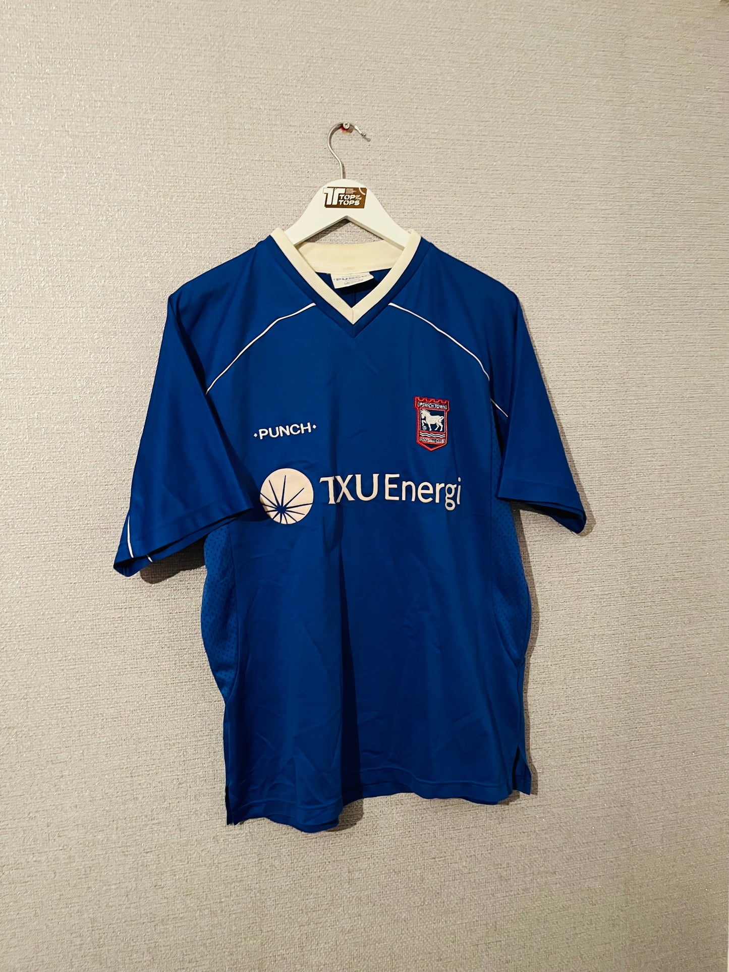 Ipswich Town home football shirt 2001/03 Medium