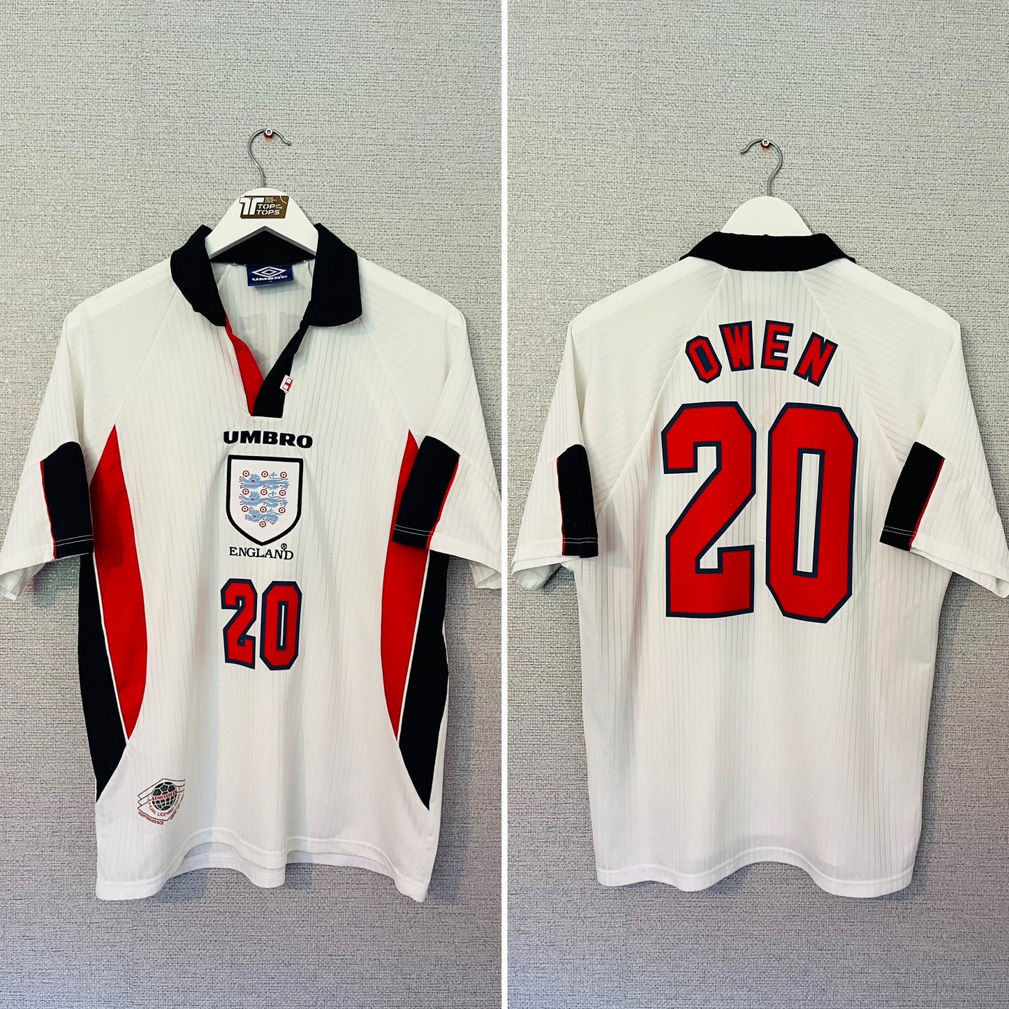 England home football shirt        W/C 1998 Owen Medium