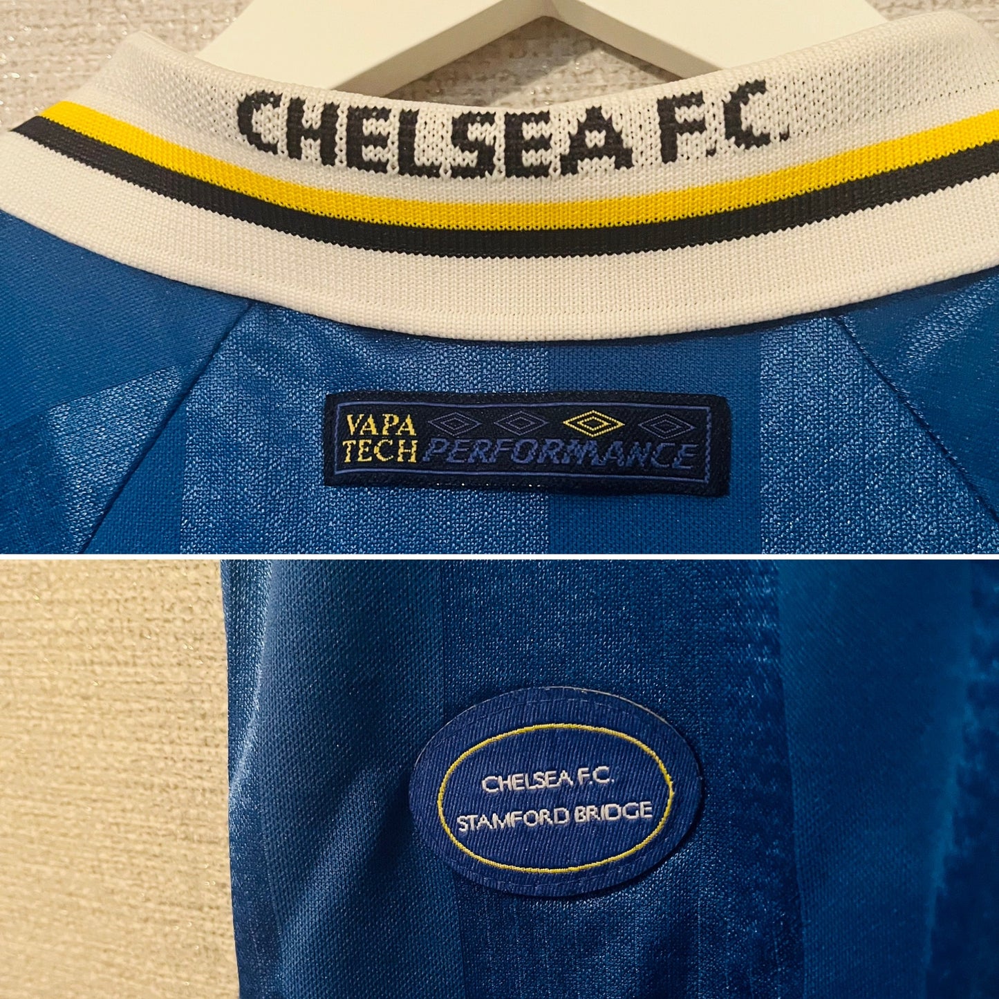 Chelsea home football shirt 1997/99 Gullit Large