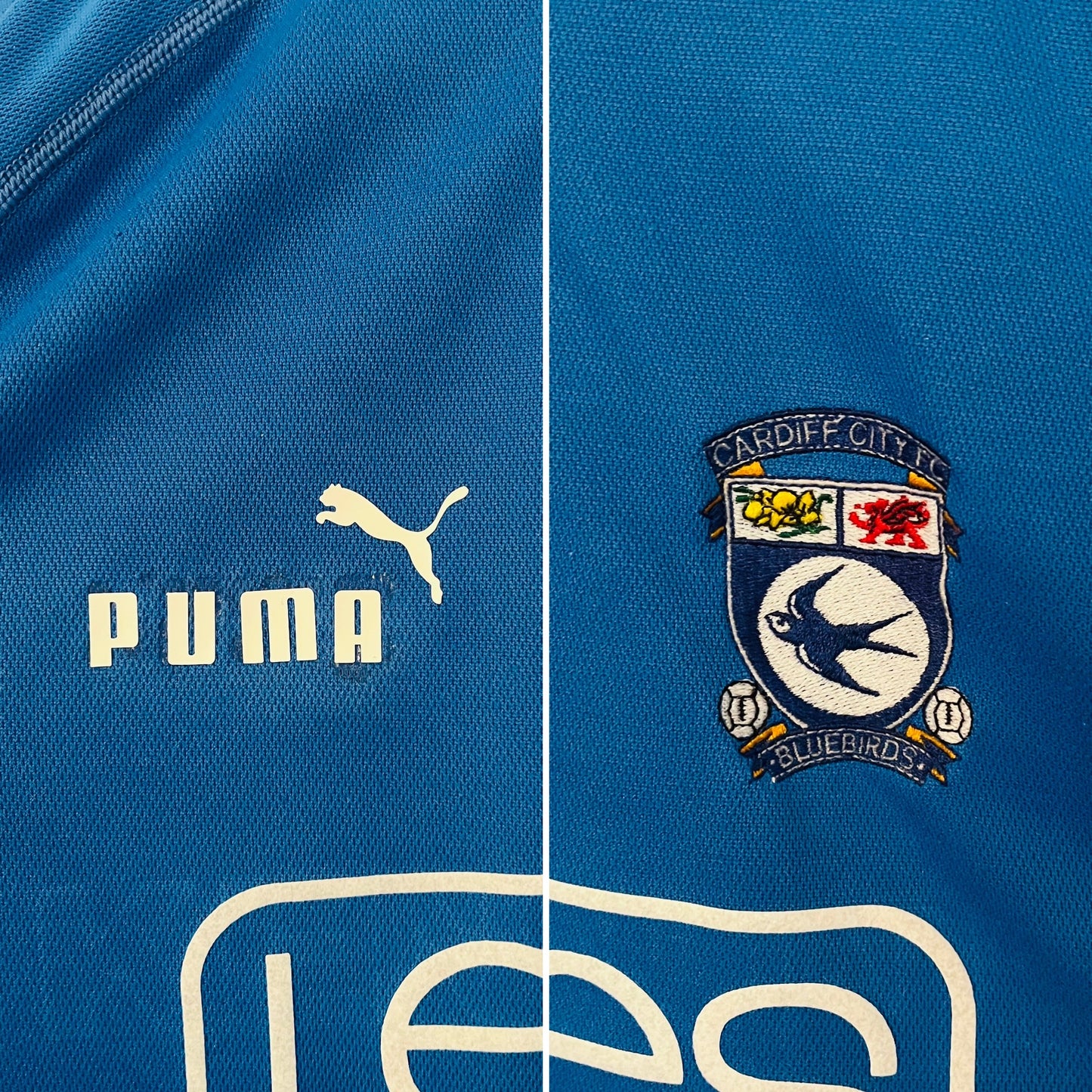 Cardiff City home football shirt 2002/03 Medium