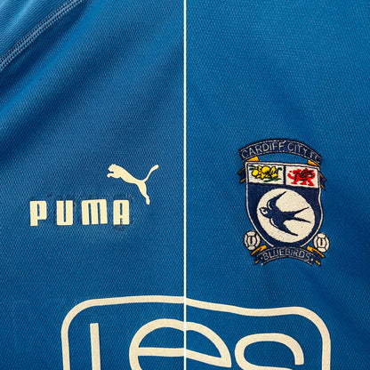 Cardiff City home football shirt 2002/03 Medium