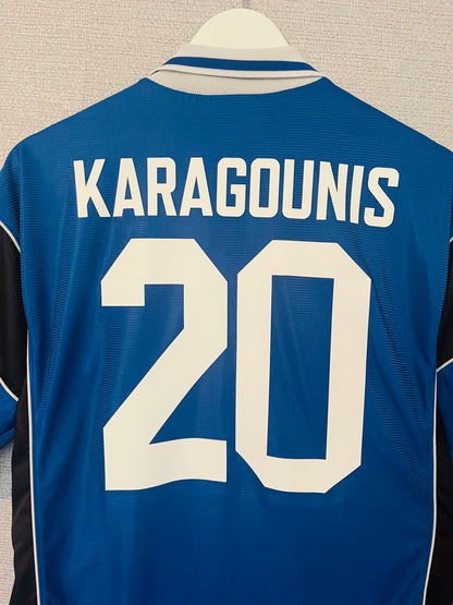 Greece home football shirt 2000/01 Karagounis Large