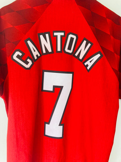 Manchester United home football shirt 1996/97 Cantona Medium