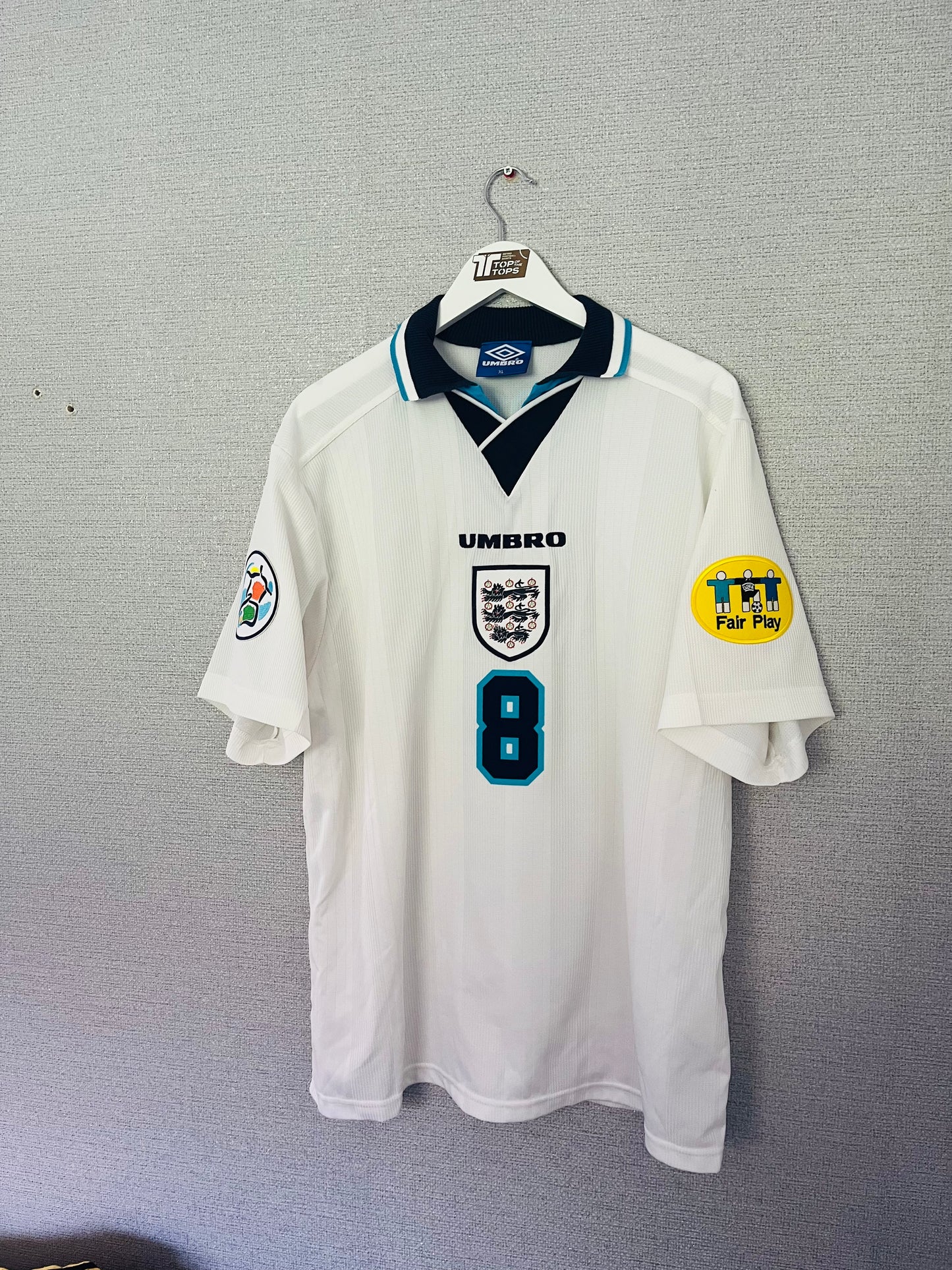 England home football shirt Euro 1996 Gazza XL