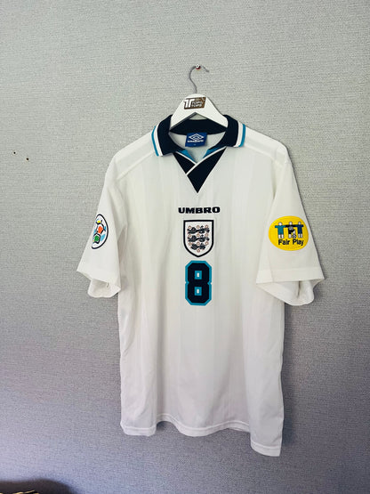 England home football shirt Euro 1996 Gazza XL