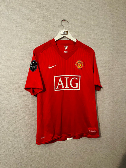 Manchester United home football shirt 2008/09 CR7 Large