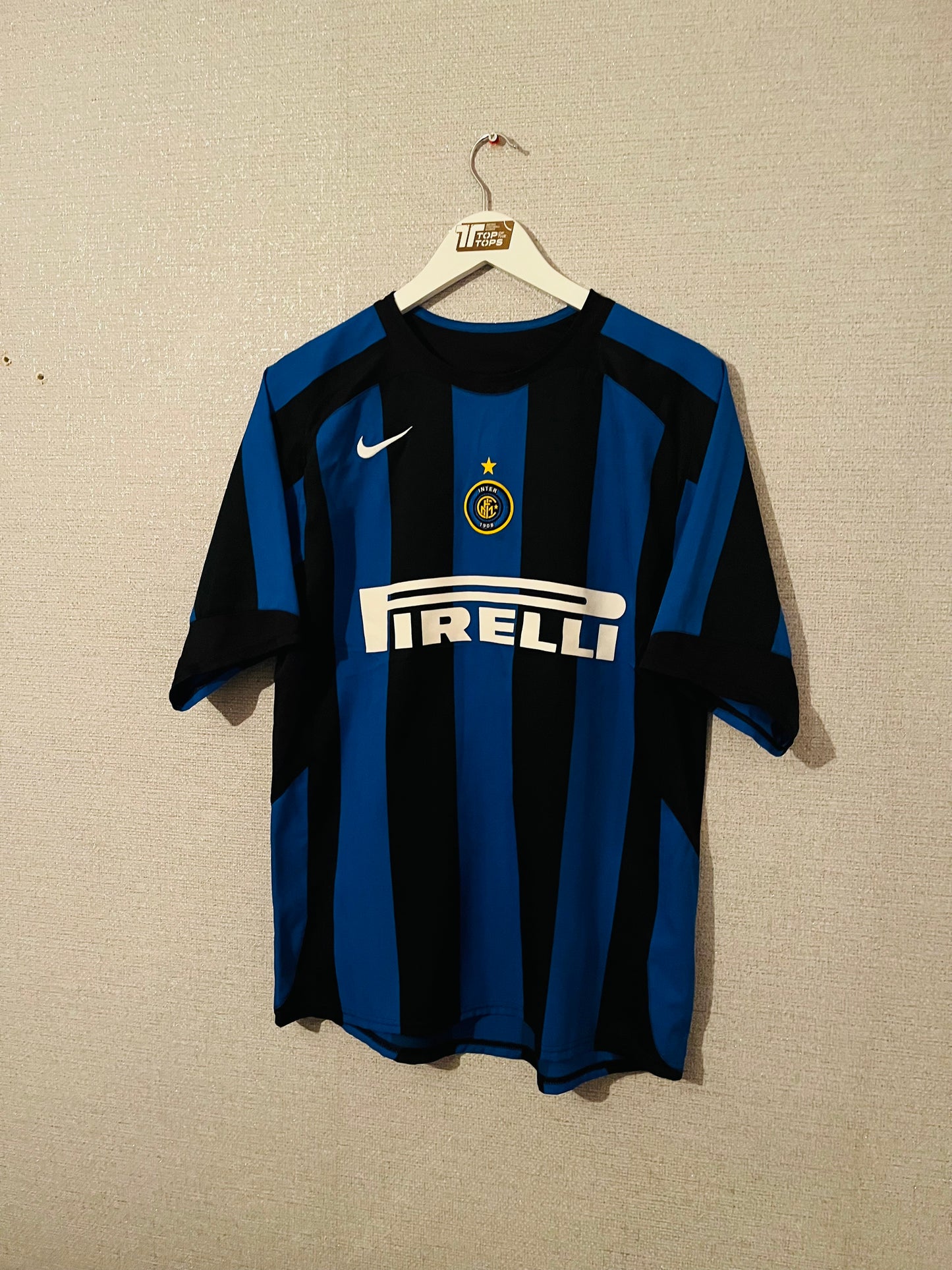 Inter Milan home football shirt 2004/05 Adriano Medium