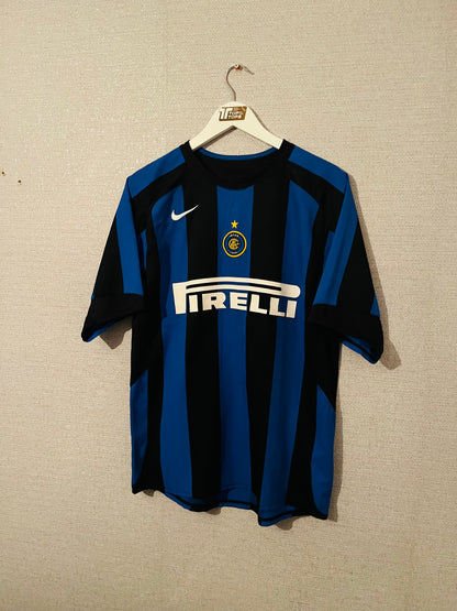 Inter Milan home football shirt 2004/05 Adriano Medium