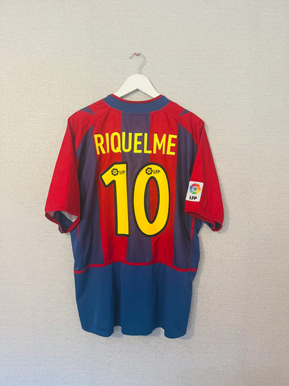 Barcelona home football shirt 2002/03 Riquelme XXL