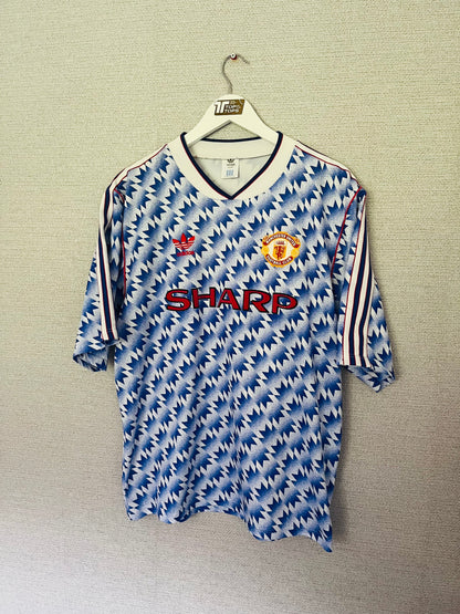 Manchester United away football shirt 1990/92 Large
