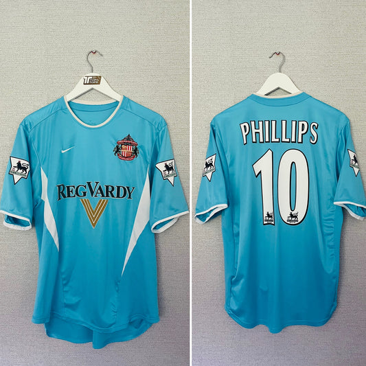 Sunderland away football shirt 2002/03 Phillips medium