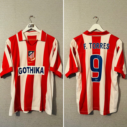 Atletico Madrid home centenary football shirt 2003/04 Torres Medium
