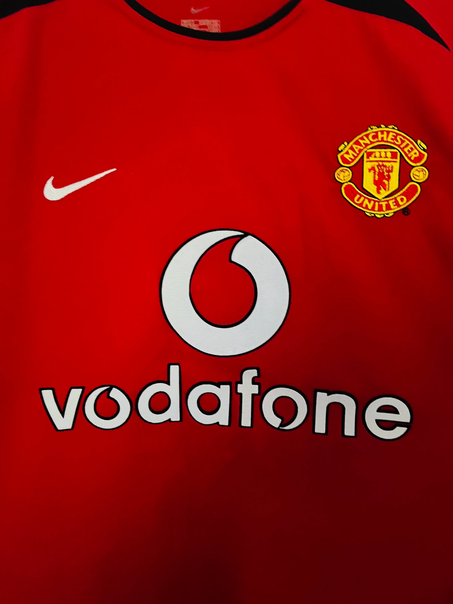 Manchester United home football shirt 2002/03 Beckham Small