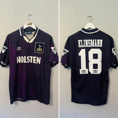 Tottenham Hotspur away football shirt 1994/95 Klinsmann Medium