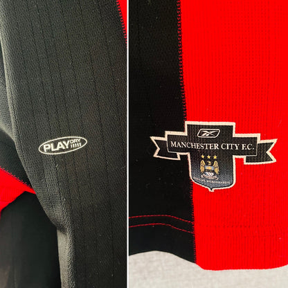 Manchester City away football shirt 2003/04 L/S Wright-Phillips 
Large